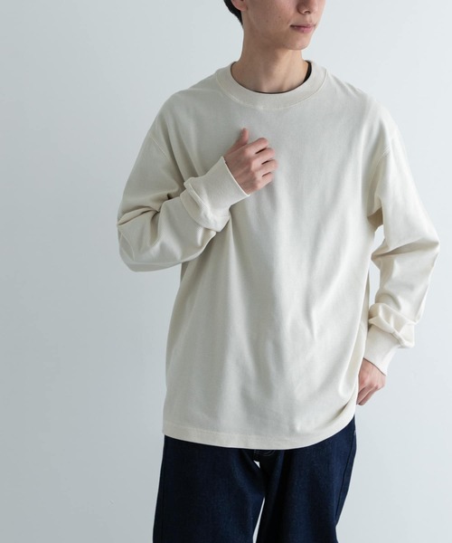 FORK&SPOON(フォークアンドスプーン)の「FORK&SPOON TCワッフルロングスリーブTシャツ(Tシャツ/カットソー・メンズ・オフホワイト/チャコールグレー・4/5)」の11枚目の写真