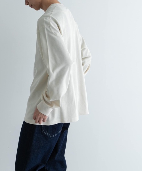 FORK&SPOON(フォークアンドスプーン)の「FORK&SPOON TCワッフルロングスリーブTシャツ(Tシャツ/カットソー・メンズ・オフホワイト/チャコールグレー・4/5)」の12枚目の写真