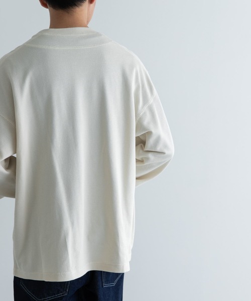 FORK&SPOON(フォークアンドスプーン)の「FORK&SPOON TCワッフルロングスリーブTシャツ(Tシャツ/カットソー・メンズ・オフホワイト/チャコールグレー・4/5)」の13枚目の写真