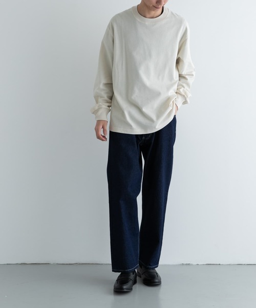 FORK&SPOON(フォークアンドスプーン)の「FORK&SPOON TCワッフルロングスリーブTシャツ(Tシャツ/カットソー・メンズ・オフホワイト/チャコールグレー・4/5)」の14枚目の写真