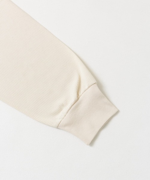 FORK&SPOON(フォークアンドスプーン)の「FORK&SPOON TCワッフルロングスリーブTシャツ(Tシャツ/カットソー・メンズ・オフホワイト/チャコールグレー・4/5)」の9枚目の写真