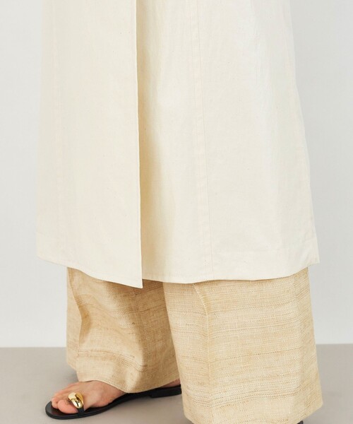 DES PRES（デ・プレ）の「ライトエクリュコーティング トレンチコート（トレンチコート・レディース・ホワイト・FREE）」の10枚目の写真