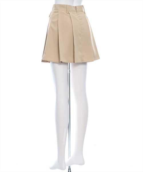 clear（クリア）の「フェイクポケットプリーツミニスカート（スカート