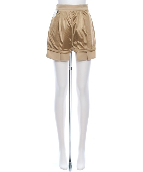 clear(クリア)の「フェイクポケットプリーツミニスカート(スカート・レディース・ブラック/ベージュ・M/S)」の7枚目の写真