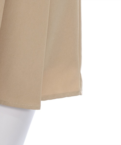 clear(クリア)の「フェイクポケットプリーツミニスカート(スカート・レディース・ブラック/ベージュ・M/S)」の10枚目の写真