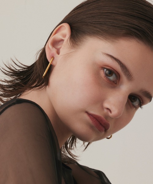 CENE（セネ）の「【CENE】セネ/ミニUラインイヤリング（イヤリング・レディース・ゴールド/シルバー・FREE）」の7枚目の写真