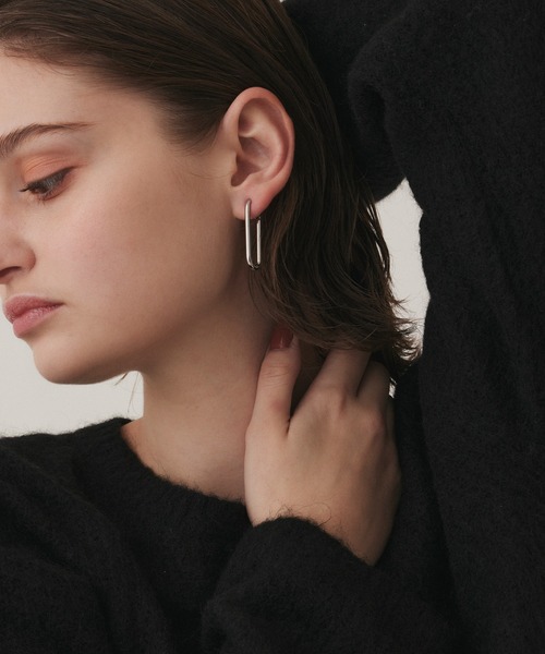 CENE（セネ）の「【CENE】セネ/ミニUラインイヤリング（イヤリング・レディース・ゴールド/シルバー・FREE）」の9枚目の写真