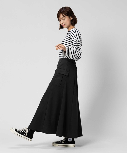 BACK NUMBER(バックナンバー)の「【BACK NUMBER】マーメイドスカート(スカート・レディース・ダークグレー・L/M)」の4枚目の写真