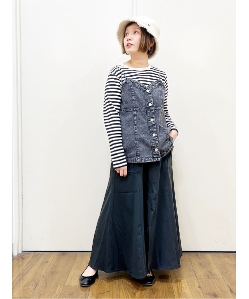 BACK NUMBER(バックナンバー)の「【BACK NUMBER】マーメイドスカート(スカート・レディース・ダークグレー・L/M)」の13枚目の写真