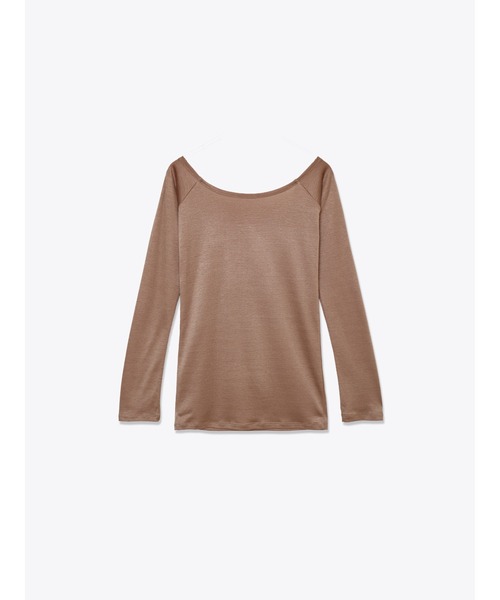 ENCIRCLE（エンサークル）の「【ENCIRCLE/エンサークル】Alex/アレックス（カットソー）（Tシャツ/カットソー・レディース・ダークグリーン/ベージュ/ブラック・FREE）」の4枚目の写真