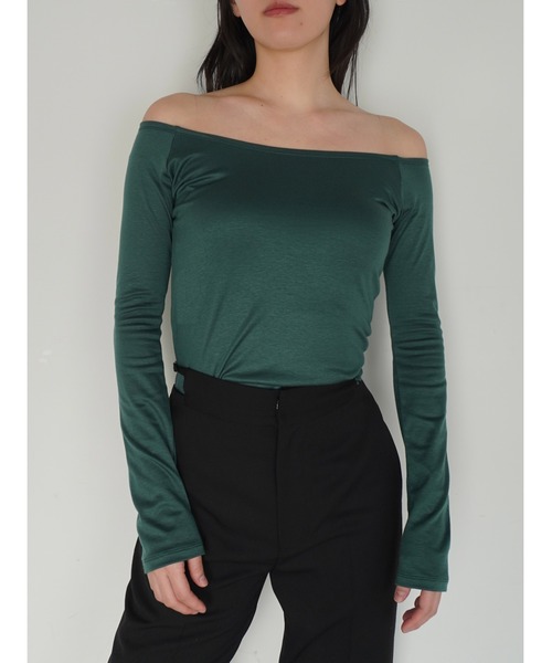 ENCIRCLE（エンサークル）の「【ENCIRCLE/エンサークル】Alex/アレックス（カットソー）（Tシャツ/カットソー・レディース・ダークグリーン/ベージュ/ブラック・FREE）」の21枚目の写真