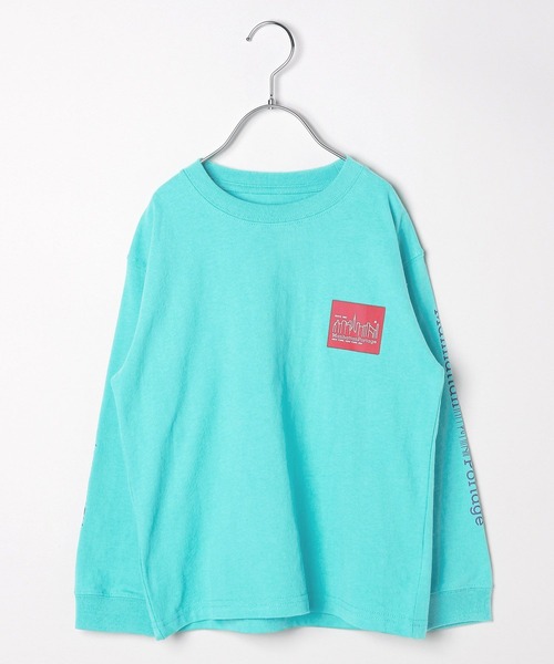 Manhattan Portage（マンハッタンポーテージ）の「[WEB限定]【Manhattan Portage】プリント長袖Tシャツ(KIDS)（Tシャツ/カットソー・キッズ・ライトグリーン/ホワイト/ブラック/ブルー・130cm/150cm）」の4枚目の写真
