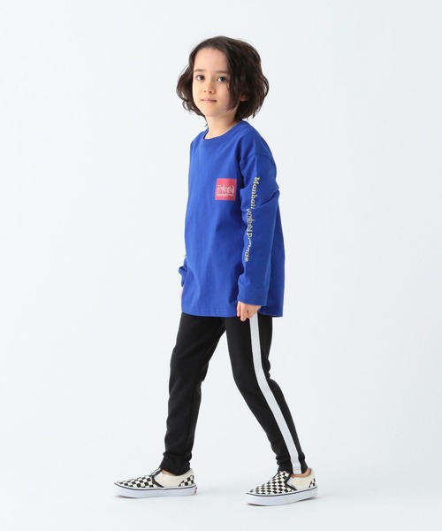 Manhattan Portage（マンハッタンポーテージ）の「[WEB限定]【Manhattan Portage】プリント長袖Tシャツ(KIDS)（Tシャツ/カットソー・キッズ・ライトグリーン/ホワイト/ブラック/ブルー・130cm/150cm）」の5枚目の写真