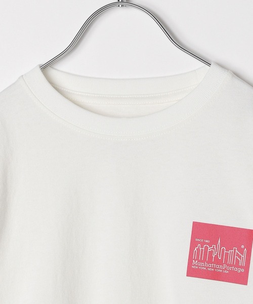 Manhattan Portage（マンハッタンポーテージ）の「[WEB限定]【Manhattan Portage】プリント長袖Tシャツ(KIDS)（Tシャツ/カットソー・キッズ・ライトグリーン/ホワイト/ブラック/ブルー・130cm/150cm）」の8枚目の写真
