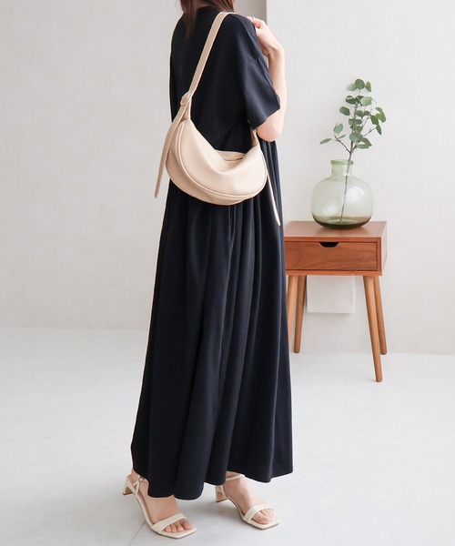 Social GIRL（ソーシャルガール）の「綿100%ハイウエスト切替ボリュームギャザーワンピース（ワンピース・レディース・ブラック/ブルー/ライム・M）」の18枚目の写真