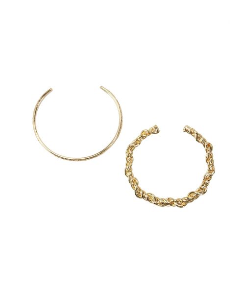 EVRIS（エヴリス）の「DOUBLE CHAIN バングル（バングル/リストバンド・レディース・ゴールド/シルバー・FREE）」の9枚目の写真