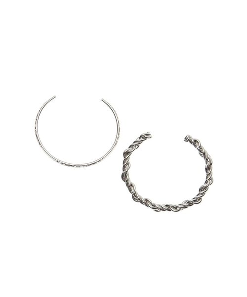 美品　EVISU エヴィス　シルバーバングル EVRIS（エヴリス）の「DOUBLE CHAIN バングル（バングル/リスト