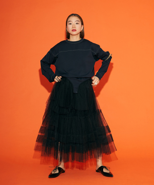 【CITYSHOP】24SS 24070042907010 THE MOOD BODY SUIT ザムードボディースーツ長袖カットソー セール】[THE MOOD] ボディースーツ（Tシャツ/カットソー）｜CITYSHOP