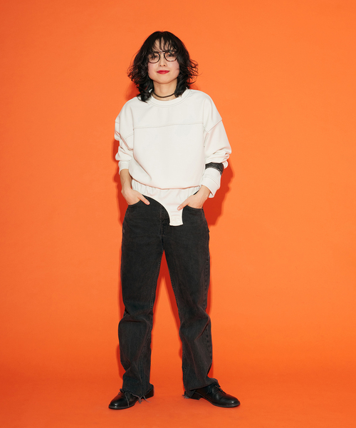 【CITYSHOP】24SS 24070042907010 THE MOOD BODY SUIT ザムードボディースーツ長袖カットソー セール】[THE MOOD] ボディースーツ（Tシャツ/カットソー）｜CITYSHOP
