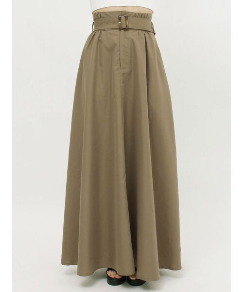 GYDA(ジェイダ)の「ロングボリューム フレアスカート(スカート・レディース・ブラック/ベージュ・FREE)」の10枚目の写真