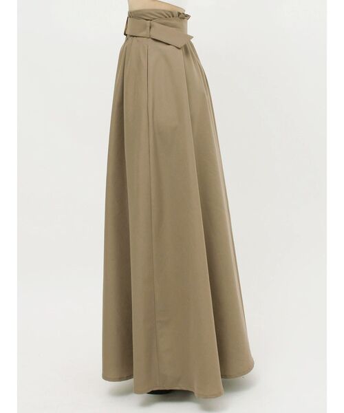 GYDA(ジェイダ)の「ロングボリューム フレアスカート(スカート・レディース・ブラック/ベージュ・FREE)」の11枚目の写真