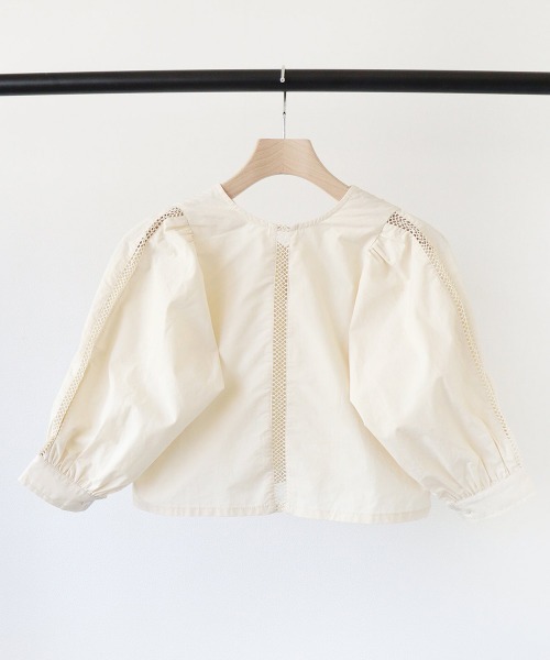 ooju（オージュ）の「【ooju】パフブラウス（シャツ/ブラウス・キッズ・アイボリー/ブラック・1/2/3/4）」の21枚目の写真