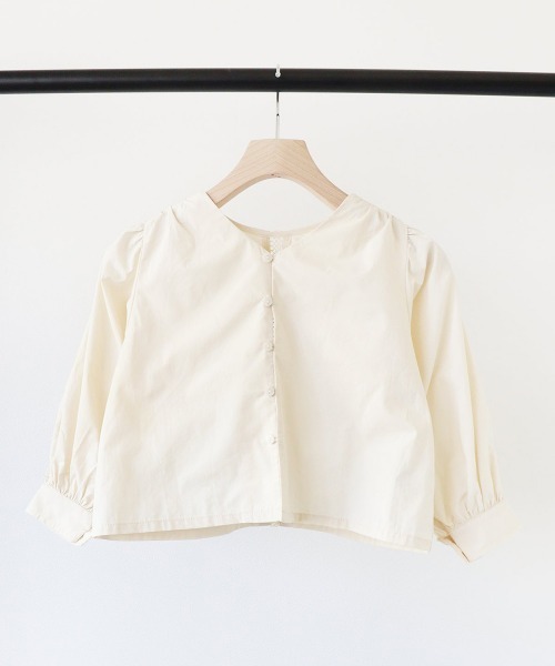 ooju（オージュ）の「【ooju】パフブラウス（シャツ/ブラウス・キッズ・アイボリー/ブラック・1/2/3/4）」の22枚目の写真