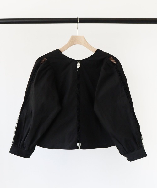 ooju（オージュ）の「【ooju】パフブラウス（シャツ/ブラウス・キッズ・アイボリー/ブラック・1/2/3/4）」の11枚目の写真