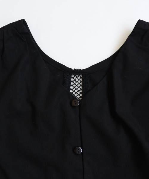 ooju（オージュ）の「【ooju】パフブラウス（シャツ/ブラウス・キッズ・アイボリー/ブラック・1/2/3/4）」の13枚目の写真
