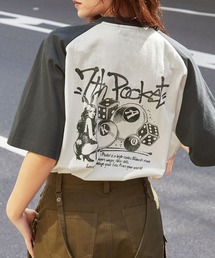 ガールズプリントラグランTシャツ/BOHEMIAN&PSYCHEDEIC