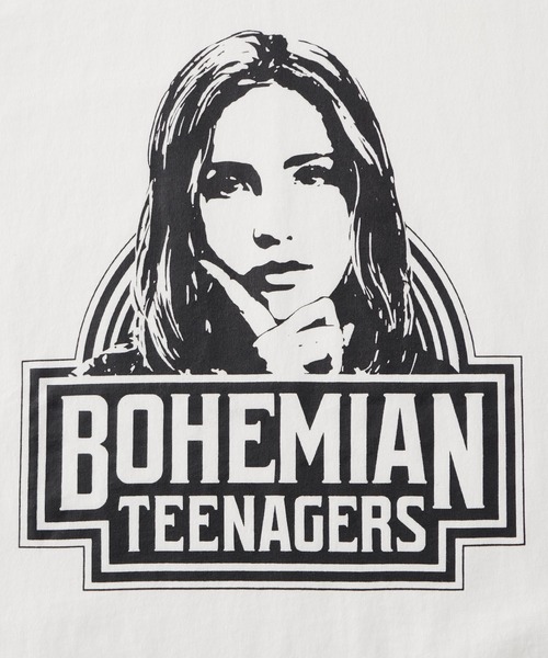 ガールズプリントラグランTシャツ/BOHEMIAN&PSYCHEDEIC MONO-MART 