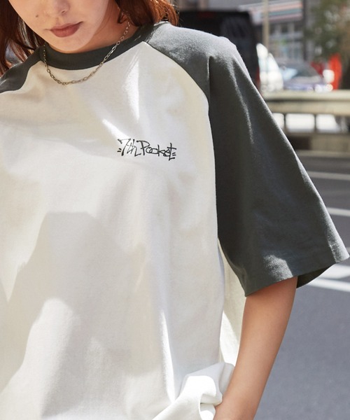 ガールズプリントラグランTシャツ/BOHEMIAN&PSYCHEDEIC MONO-MART