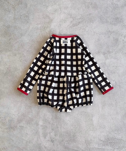 HOGAN RANCH WEAR（ホーガンランチウエア）の「【UVカット】ベビーラッシュガードスーツ（80～90cm）（ラッシュガード・キッズ・ブラック/レッド・FREE）」の4枚目の写真