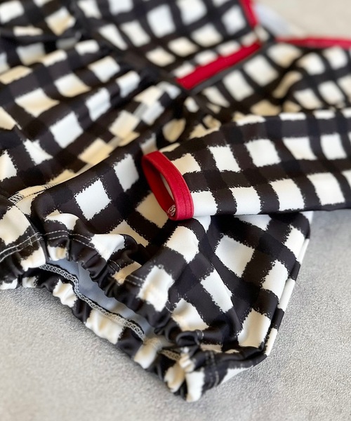 HOGAN RANCH WEAR（ホーガンランチウエア）の「【UVカット】ベビーラッシュガードスーツ（80～90cm）（ラッシュガード・キッズ・ブラック/レッド・FREE）」の5枚目の写真