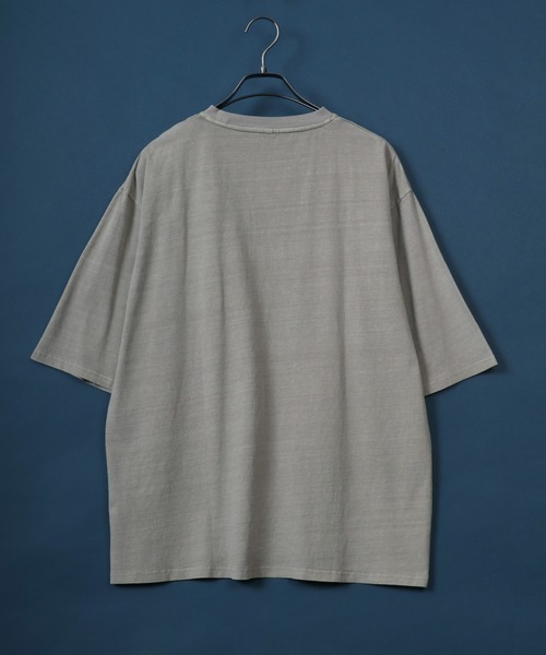 ANPAS(アンパス)の「Pigment Plain Color T-Shirt with Pocket/ピグメント加工 ポケット付き 無地 Tシャツ 半袖 メンズ レディース(Tシャツ/カットソー・メンズ・グレー系その他/グリーン系その他/ベージュ系その他/ブラック系その他・L/LL/M)」の10枚目の写真