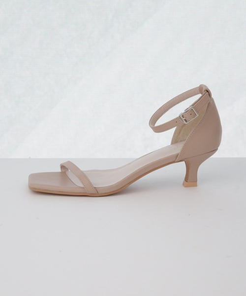 NANO universe（ナノユニバース）の「5cmヒールアンクルストラップサンダル（サンダル・レディース・ブラック/シルバー/ライトベージュ・36/38/37）」の9枚目の写真