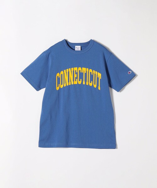 Champion(チャンピオン)の「Champion:〈洗濯機可能〉ヴィンテージライク プリント TEE(Tシャツ/カットソー・レディース・ホワイト/ライトグレー/ネイビー/ブルー・ONE SIZE)」の4枚目の写真