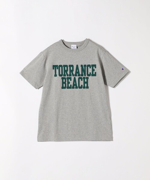 Champion(チャンピオン)の「Champion:〈洗濯機可能〉ヴィンテージライク プリント TEE(Tシャツ/カットソー・レディース・ホワイト/ライトグレー/ネイビー/ブルー・ONE SIZE)」の2枚目の写真