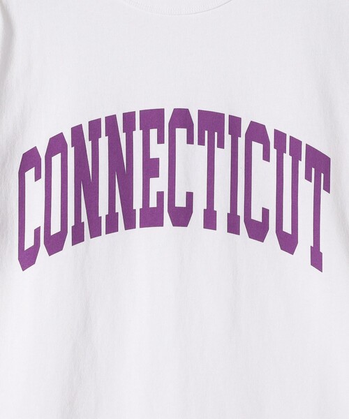 Champion(チャンピオン)の「Champion:〈洗濯機可能〉ヴィンテージライク プリント TEE(Tシャツ/カットソー・レディース・ホワイト/ライトグレー/ネイビー/ブルー・ONE SIZE)」の8枚目の写真