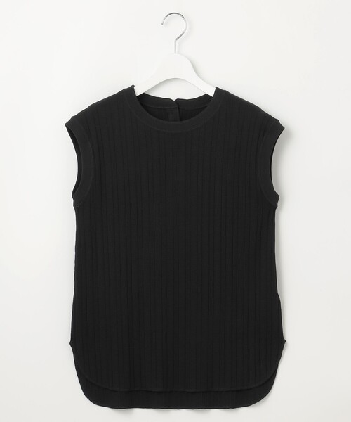 23区（ニジュウサンク）の「【SLOW/一部店舗限定】ランダムリブフライス フレンチスリーブ カットソー（Tシャツ/カットソー・レディース・ベージュ系/ダークブラウン系/ブラック系1/ブラック系/グレー系・38/40）」の11枚目の写真