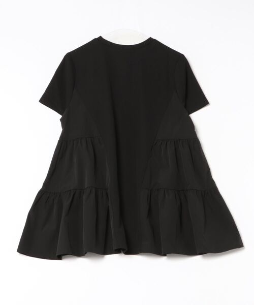 INTERPLANET（インタープラネット）の「ミラノリブギャザーデザインプルオーバー（Tシャツ/カットソー・レディース・オフホワイト/ブラック・FREE）」の9枚目の写真