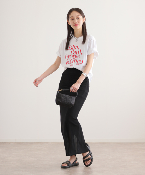 GOOD ROCK SPEED(グッドロックスピード)の「【GOOD ROCK SPEED/グッドロックスピード】THE BEATLES:Tシャツ(Tシャツ/カットソー・レディース・ホワイト・MEDIUM/LARGE)」の4枚目の写真
