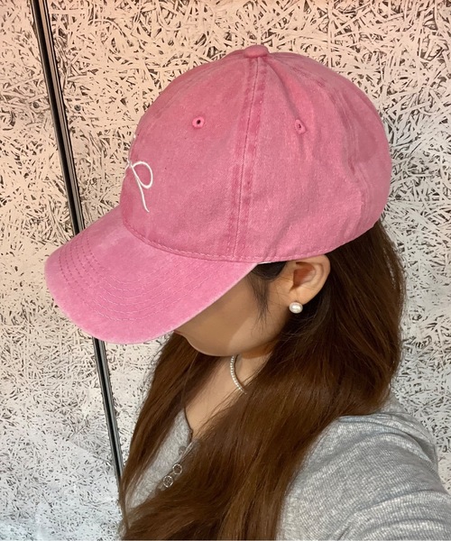 Burner(バーナー)の「【OKUOKU 0909】刺繍 ウォッシュ リボン キャップ oku-bosi-703667189737-9(キャップ・レディース・グリーン系その他/グリーン系その他2/ブルー系その他/ピンク系その他2/ホワイト系その他/ベージュ系その他/ブラウン系その他/ブラック系その他2/ブラック系その他/レッド系その他/ピンク系その他/ホワイト系その他2・FREE)」の21枚目の写真