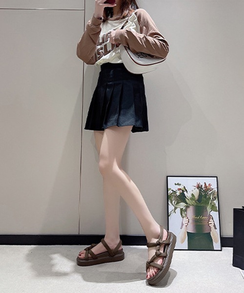 Lace Ladies(レースレディース)の「ソリッドカラー ソフト ストラップ コンフォート サンダル(サンダル・レディース・グリーン/ブラウン/ブラック・ 25/23.5/24.5/22.5/24/23)」の16枚目の写真