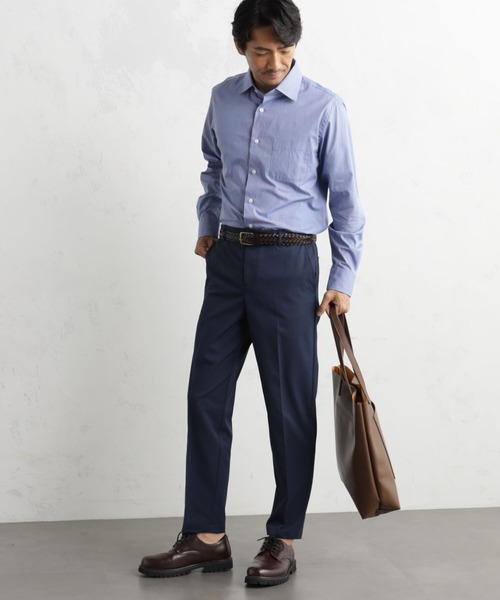 FOUND GOOD（ファウンドグッド）の「バーズアイスラックス（スラックス・メンズ・ネイビー/ベージュ/グレー系2・S/M/L/XL）」の3枚目の写真