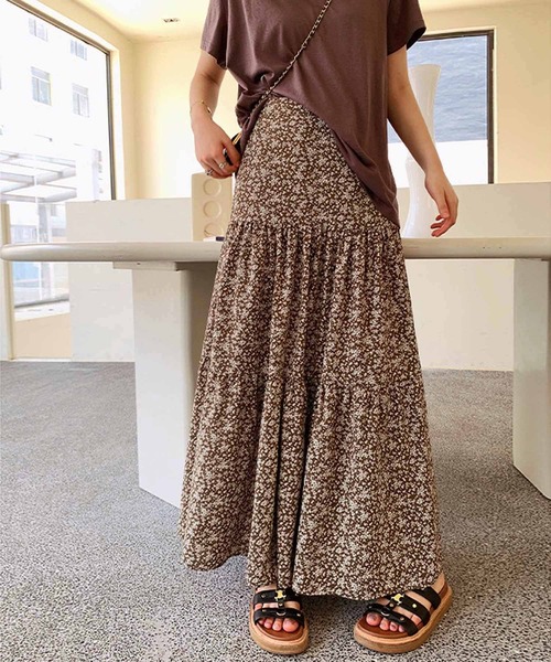 me couture 花柄ロングスカート クラフトスタンダードブティック CRAFT STANDARD BOUTIQUE 花柄