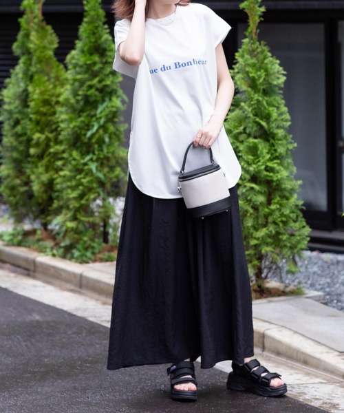 HusHusH（ハッシュアッシュ）の「【 UVカット 吸水速乾 】HusHusH ハッシュアッシュ スリーブレスロゴTシャツ（Tシャツ/カットソー・レディース・ホワイト/ブラック/ベージュ・M/L）」の9枚目の写真