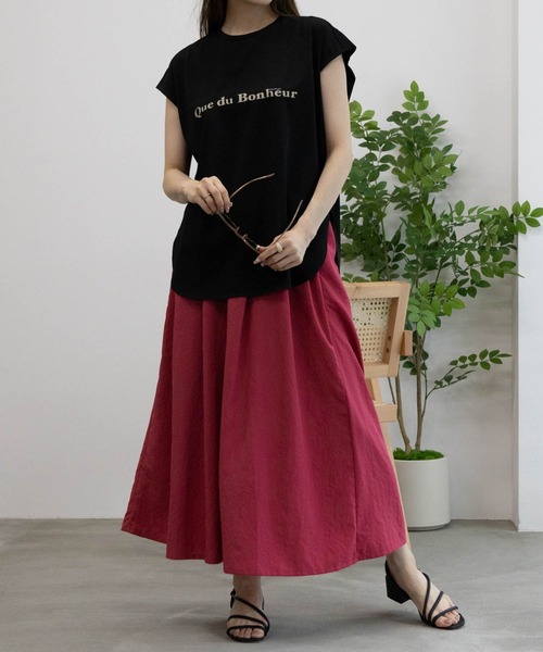 HusHusH（ハッシュアッシュ）の「【 UVカット 吸水速乾 】HusHusH ハッシュアッシュ スリーブレスロゴTシャツ（Tシャツ/カットソー・レディース・ホワイト/ブラック/ベージュ・M/L）」の22枚目の写真