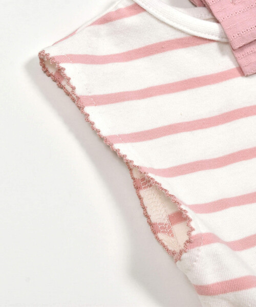 SLAP SLIP(スラップスリップ)の「キラキラ刺しゅう肩あきリボンワンピース(80~130cm)(ワンピース・キッズ・ブラック系その他/ピンク系その他・80cm/90cm/110cm/100cm/120cm/130cm)」の19枚目の写真