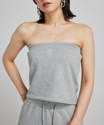 rienda | RRロゴスウェットベアトップス 夏服 トレーナー(スウェット)